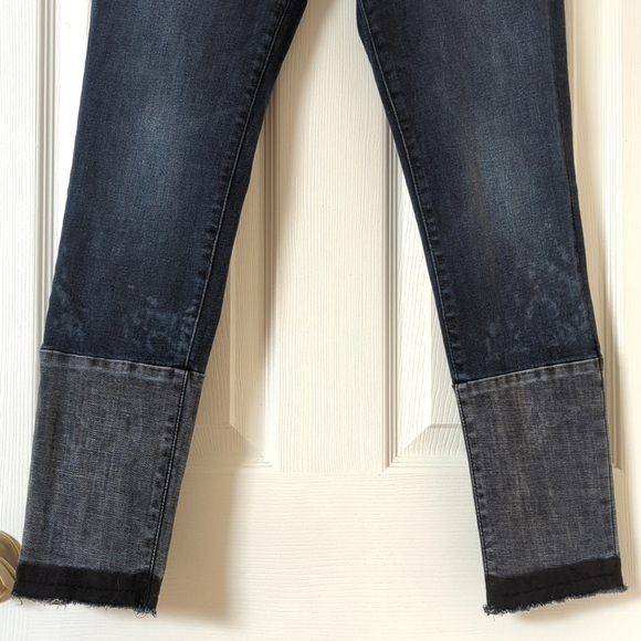 DL1961 Florence Instasculpt Dark Wash Mid Rise Ankle Cropped Skinny Jeans 27 - Picture 3 of 15